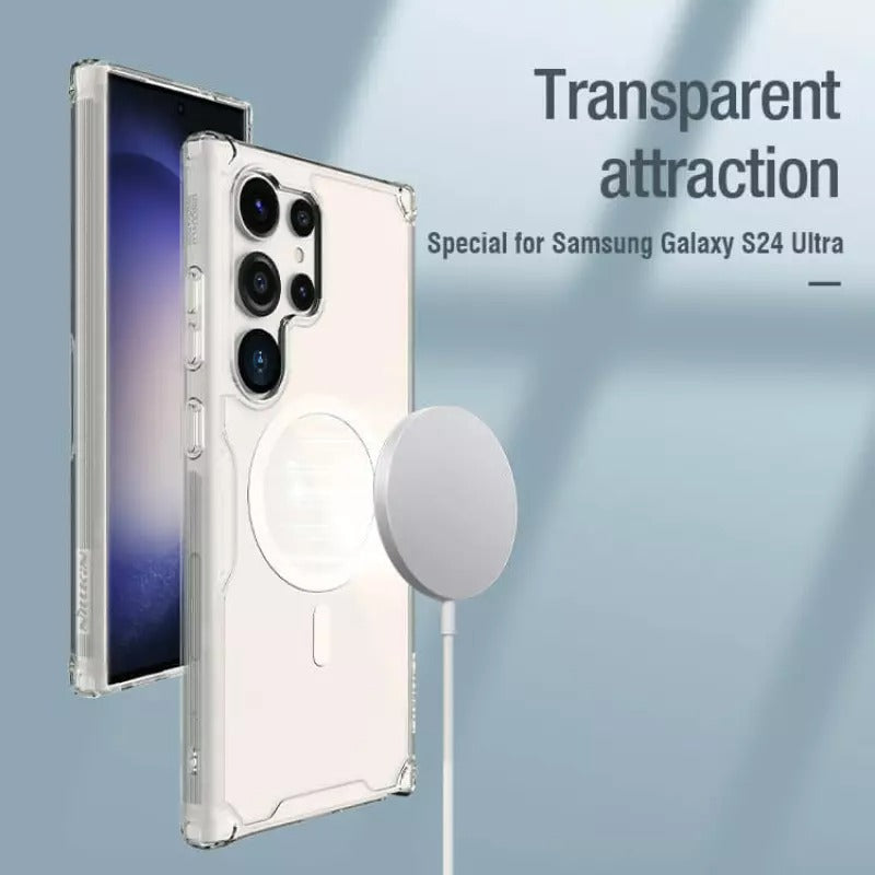 Samsung Galaxy S25 Ultra Cover Transparent Nillkin TPU PRO Magnetic Case