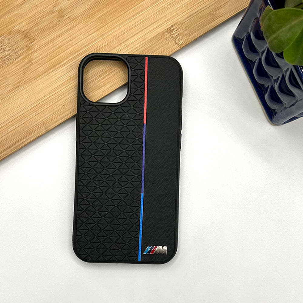 iPhone 15 Series M Performance Sports Car Logo dual Shade Design Case Cover