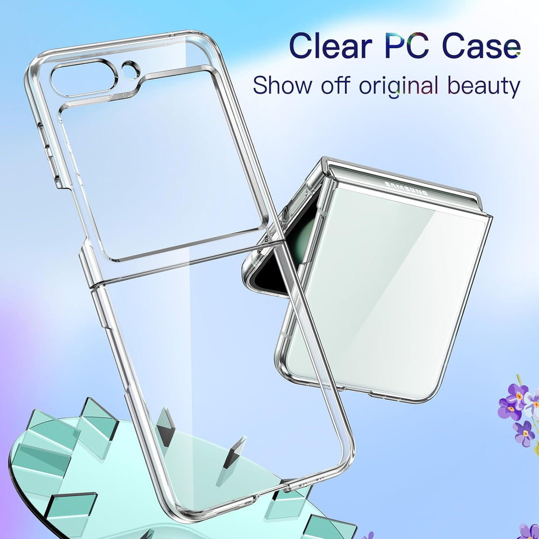 Samsung Galaxy Z Flip 5 Transparent Cristal Hard Shell Cover Case
