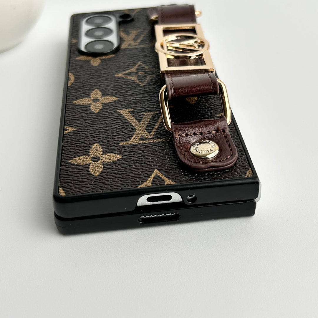 Samsung Galaxy Z Fold 6 Luxury Brand Strap Belt Holder Case