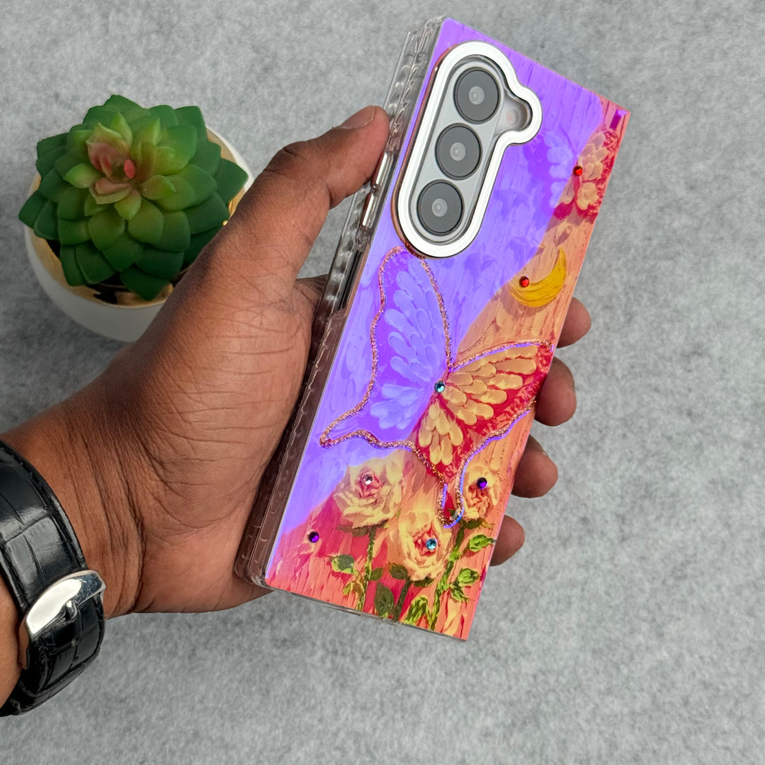 Samsung Galaxy Z Fold 6 Luxury 3D Butterfly Design Case Cover