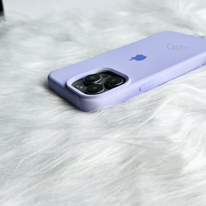 iPhone Liquid Silicone Case Cover (Lavender)