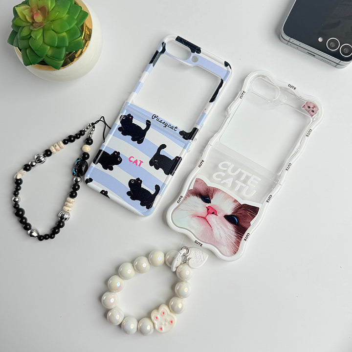 Samsung Galaxy Z Flip 6 Cute Cat Design Case Cover