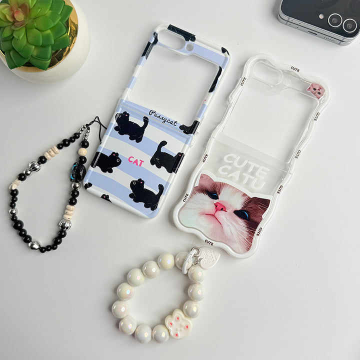 Samsung Galaxy Z Flip 6 Cute Cat Design Case Cover