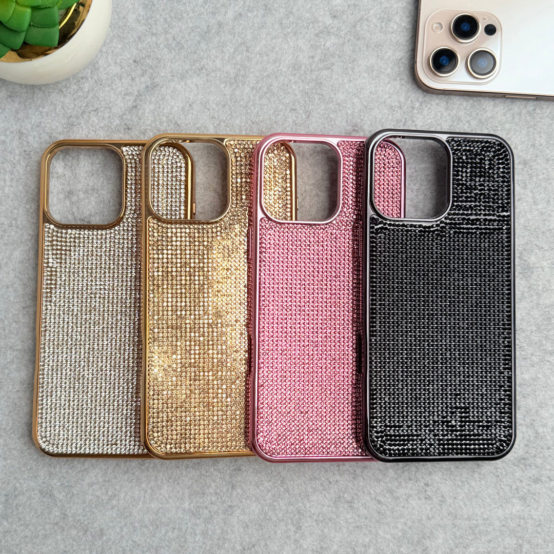 iPhone 16 Series Luxury Diamond Stone Phone Case Cover