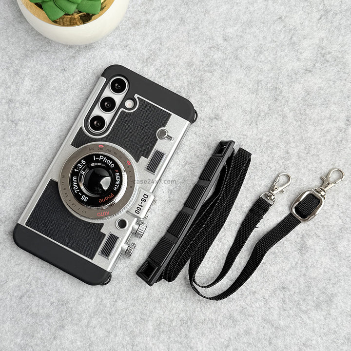 Samsung Galaxy S25 3D Retro Vintage Camera Case Cover