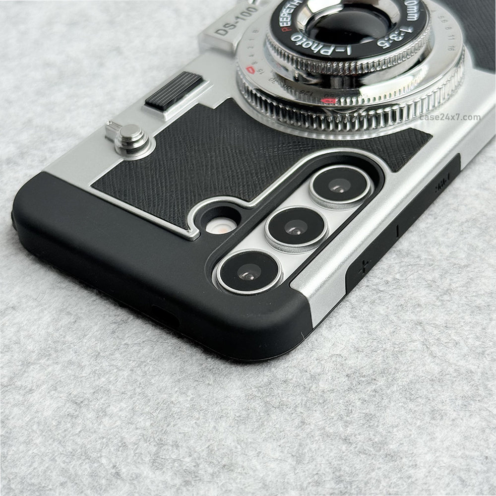 Samsung Galaxy S25 3D Retro Vintage Camera Case Cover