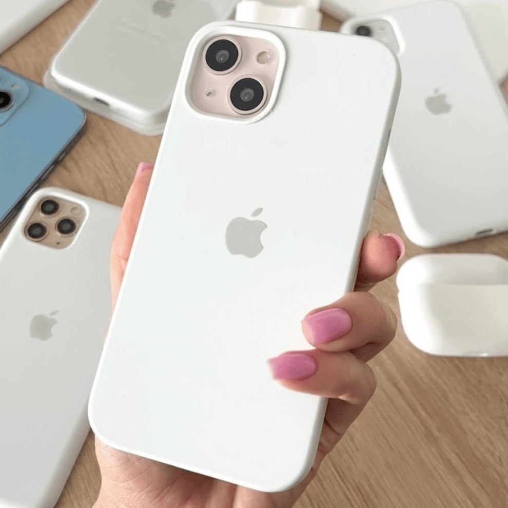 iPhone Silicone Case Cover (White)