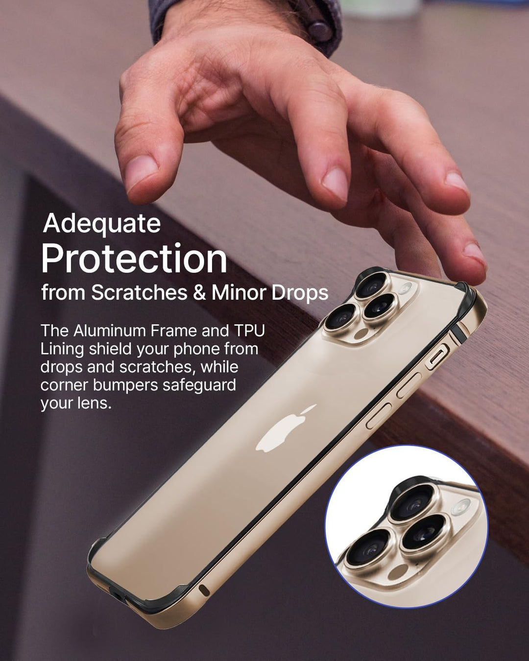 iPhone 16 / 16 Plus Chrome Bumper Protector Case