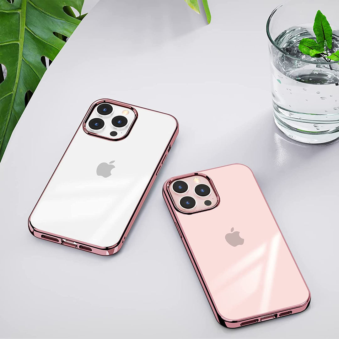 iPhone 16 Series Cristal Clear Chrome Electroplated Bumper Cover