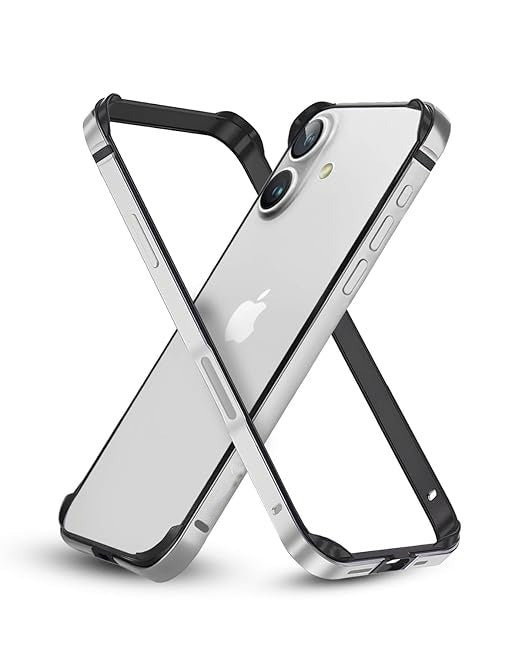 iPhone 16 / 16 Plus Chrome Bumper Protector Case