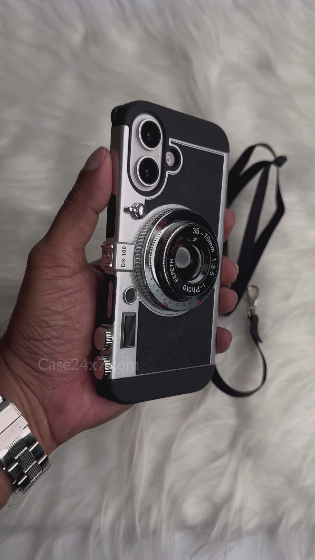 iPhone 16 Series 3D Retro Vintage Camera Case Cover