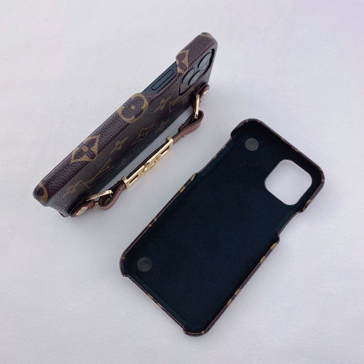 iPhone Luxury Brand Strap Holder Cover