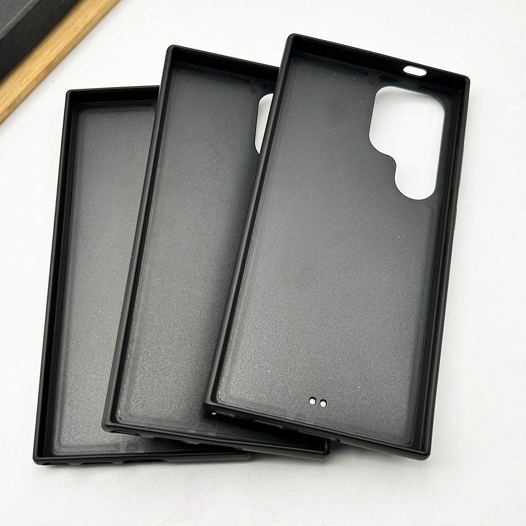 Samsung Galaxy S24 Ultra Side Stitch Checks Pattern Card Holder Case Cover
