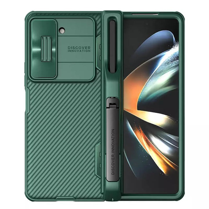 Samsung Galaxy Z Fold 5 Nillkin Camshield Camera Protective Case With S Pen Holder (Green)