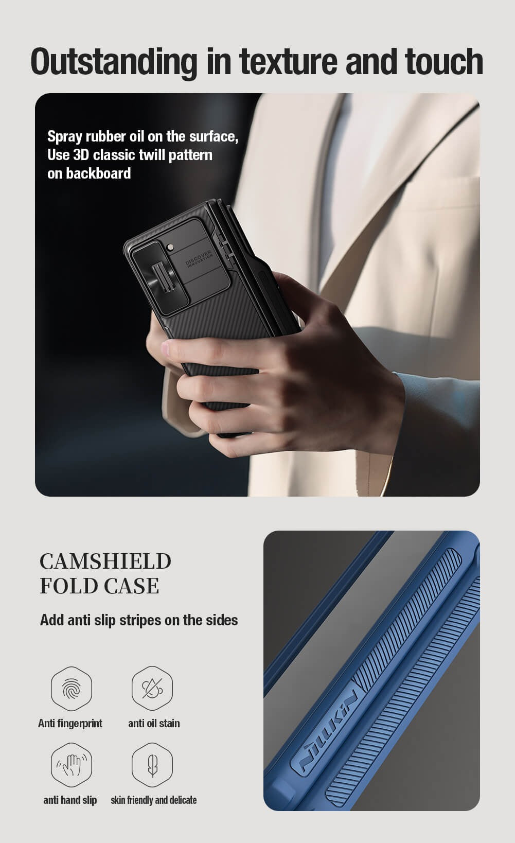 Samsung Galaxy Z Fold 5 Nillkin Camshield Camera Protective Case With S Pen Holder (Green)