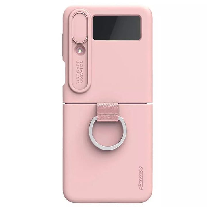 Nillkin Samsung Galaxy Z Flip4 5G (Z Flip 4 5G) CamShield Silky silicon Cover ( Light Peach )