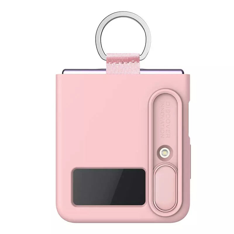 Nillkin Samsung Galaxy Z Flip4 5G (Z Flip 4 5G) CamShield Silky silicon Cover ( Light Peach )