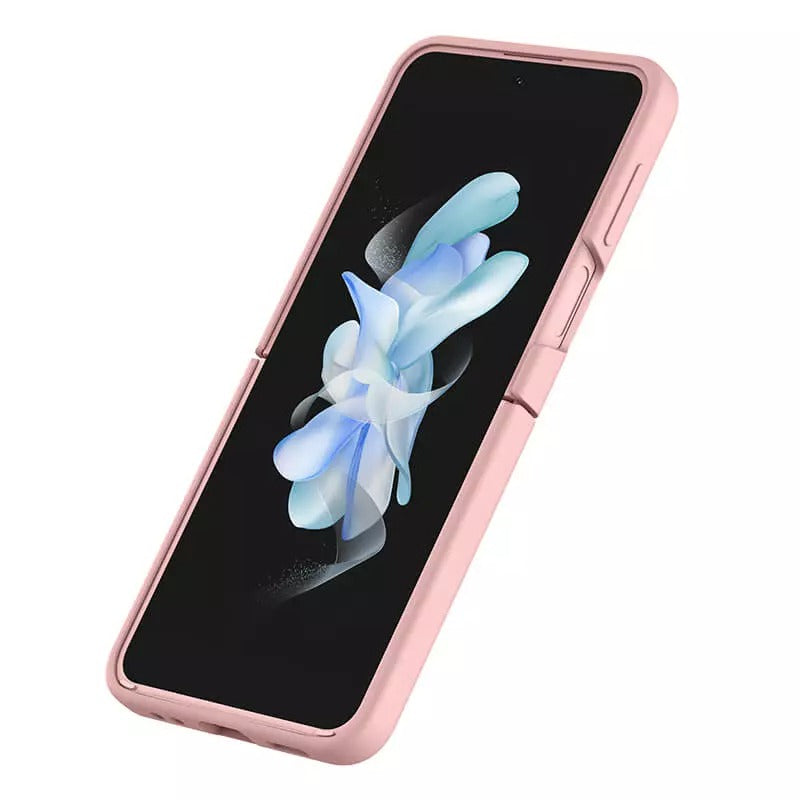 Nillkin Samsung Galaxy Z Flip4 5G (Z Flip 4 5G) CamShield Silky silicon Cover ( Light Peach )