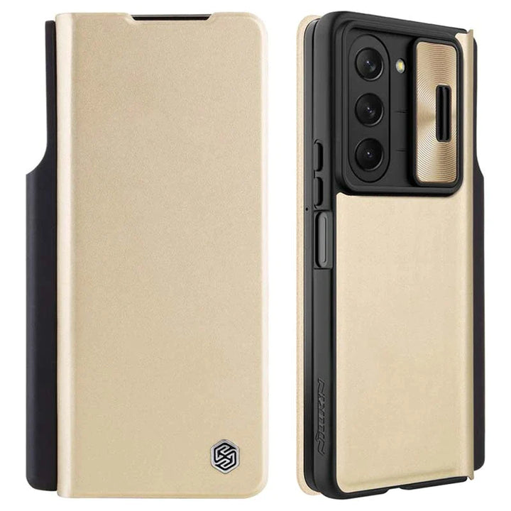 Samsung Galaxy Z Fold 5 Nillkin QIN Pro Flip Case - Gold