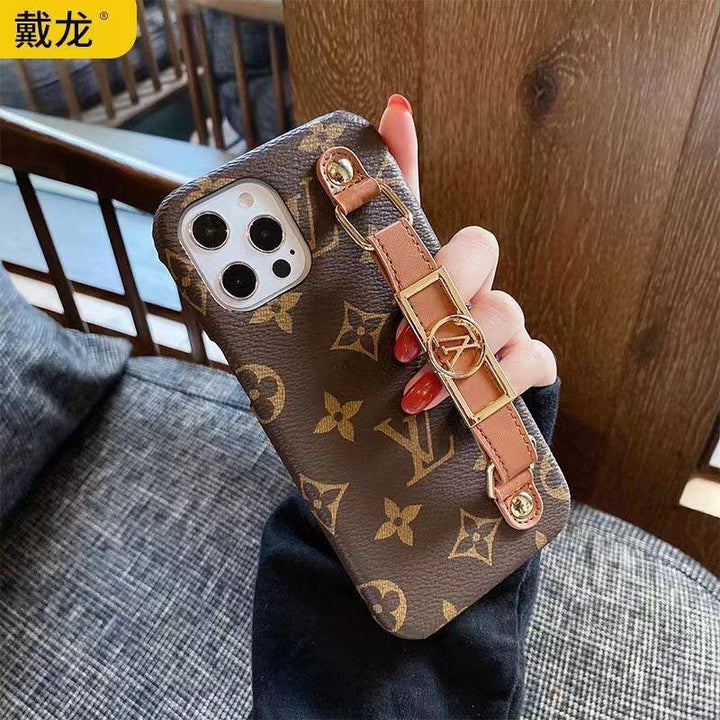 iPhone Luxury Brand Strap Holder Cover