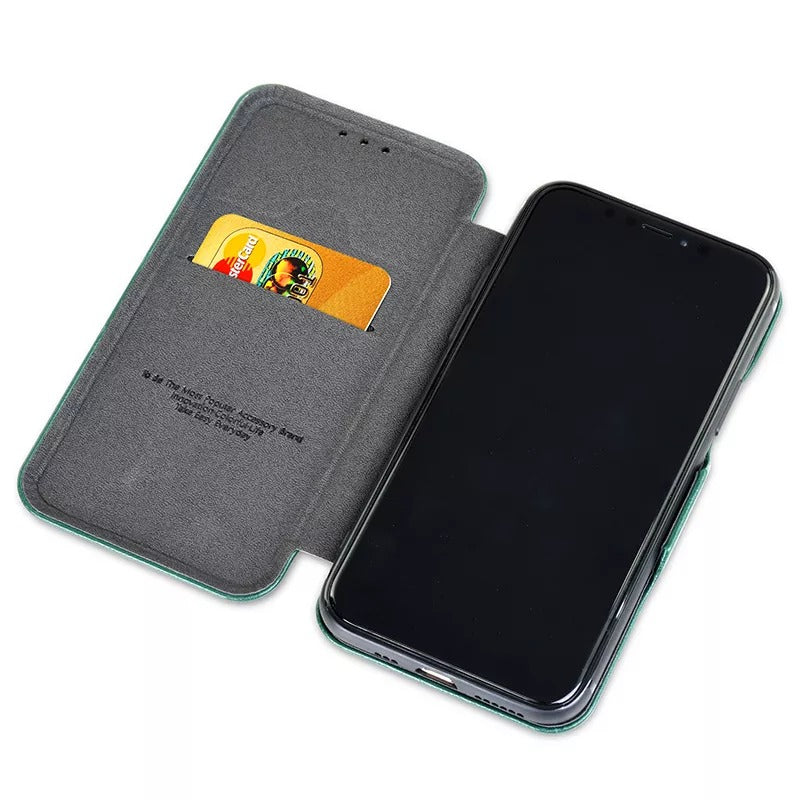 Premium iPhone PU Leather Flip Cover