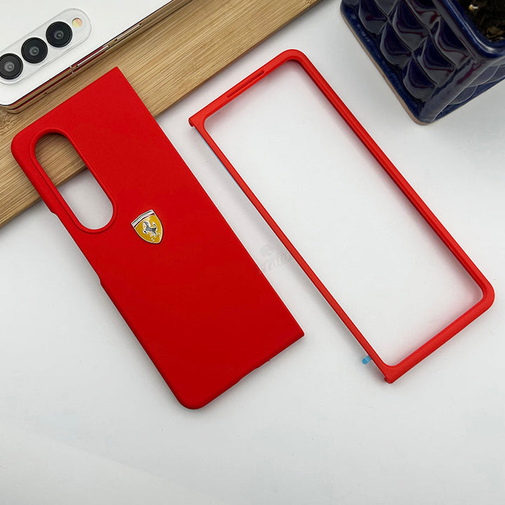 Samsung Fold 4 Ferrari Sports Car Logo Case Cover