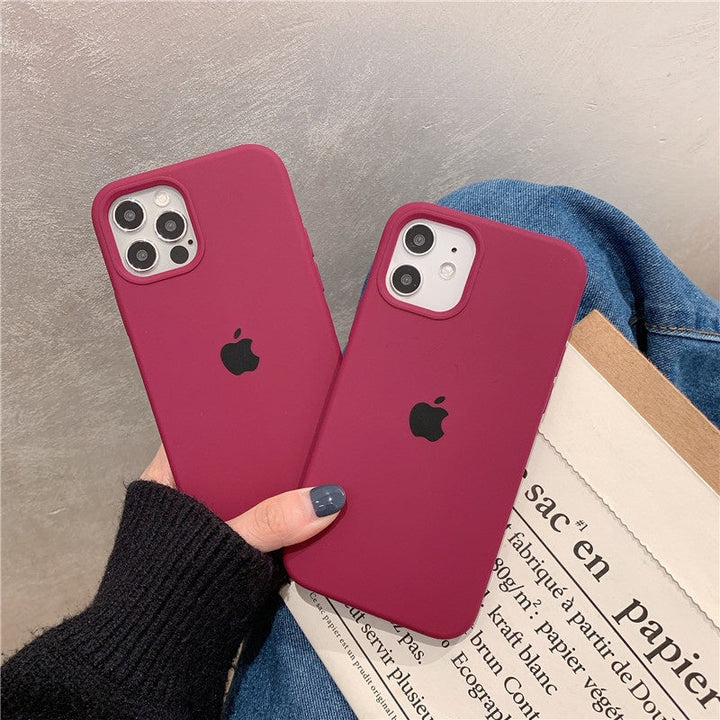 iPhone Liquid Silicone Case Cover ( PLUM ) freeshipping - Case24x7