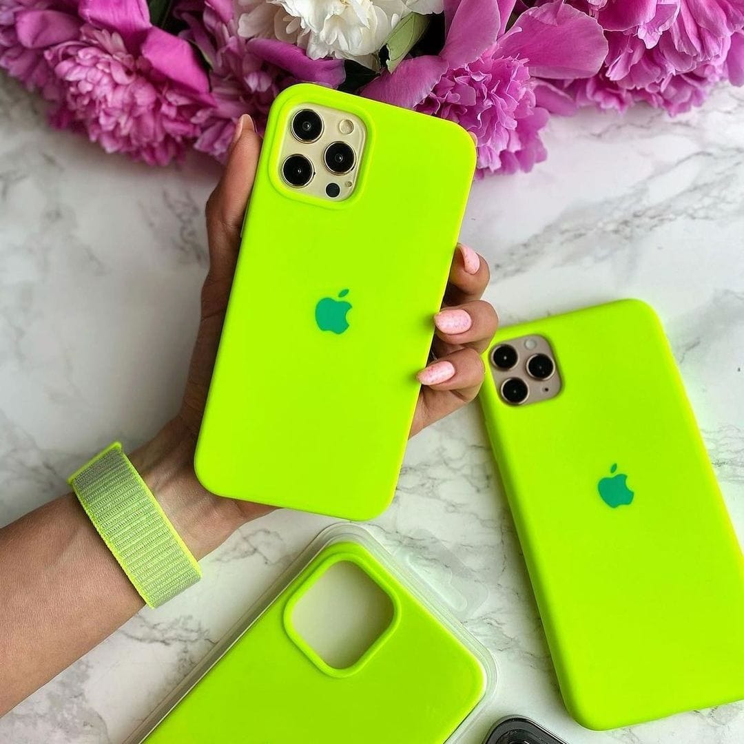 iPhone Silicone Case Cover ( Neon Green )