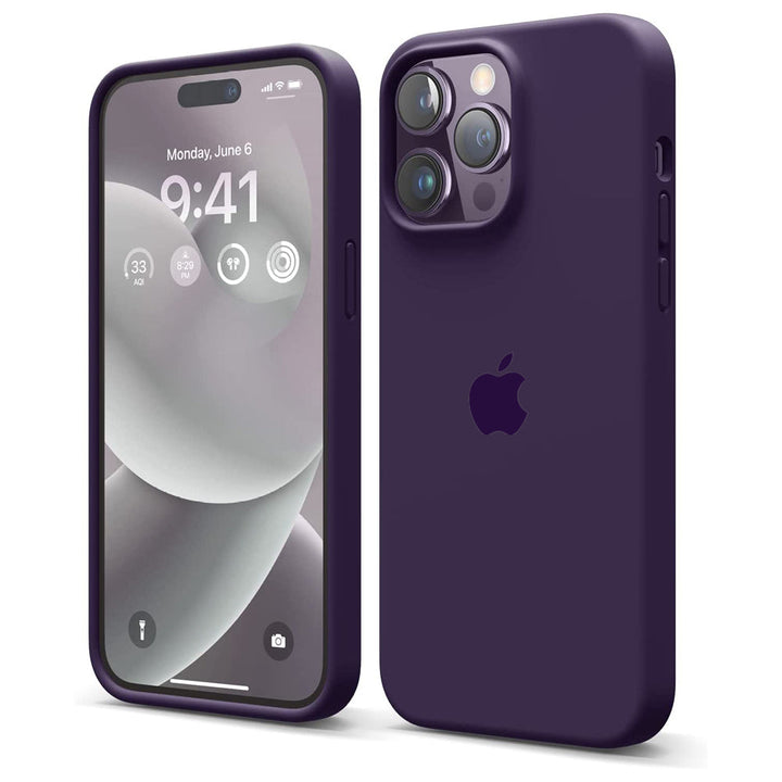 iPhone 14 / 14 Pro / 14 Pro Max Deep Purple Premium Silicone Cover